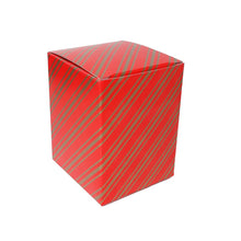 Red & Gold Printed Cardboard Gift Box Size 100mm x 100mm x 125mm
