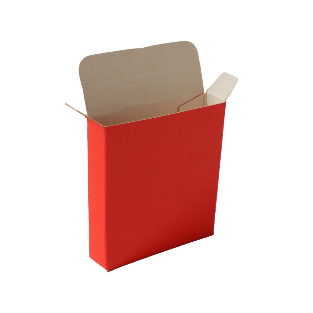 25 x Red Printed Cardboard Gift Boxes 49mm x 9mm x 59mm Stampbourne