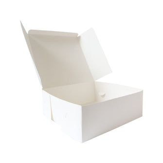 White Cardboard Cake Box Size 203mm x 203mm x 76mm