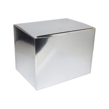 Silver Prom Box 25 x Plain Bright Silver Luxury Gift Boxes - 175mm x 130mm x 125mm