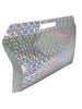 Silver Holographic w/ handles Cardboard Gift Box Size 380mm x 250mm x 80mm