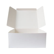 White Cardboard Cake Box Size 254mm x 254mm x 102mm
