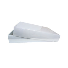 Grey with White Spots Cardboard Gift Box 230mm x 50mm x 175mm