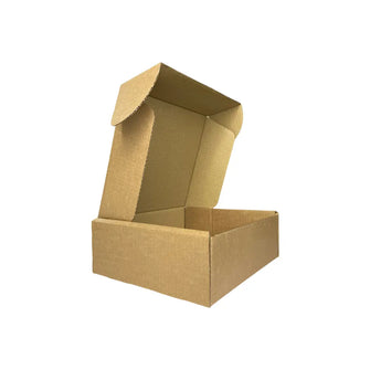 Brown Single Wall Cardboard Box Size 241mm x 203mm x 76mm