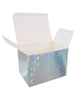 Silver Holographic Cardboard Gift Box Size 175mm x 125mm x 130mm