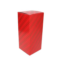 Red & Gold Printed Cardboard Gift Box Size 89mm x 89mm x 203mm