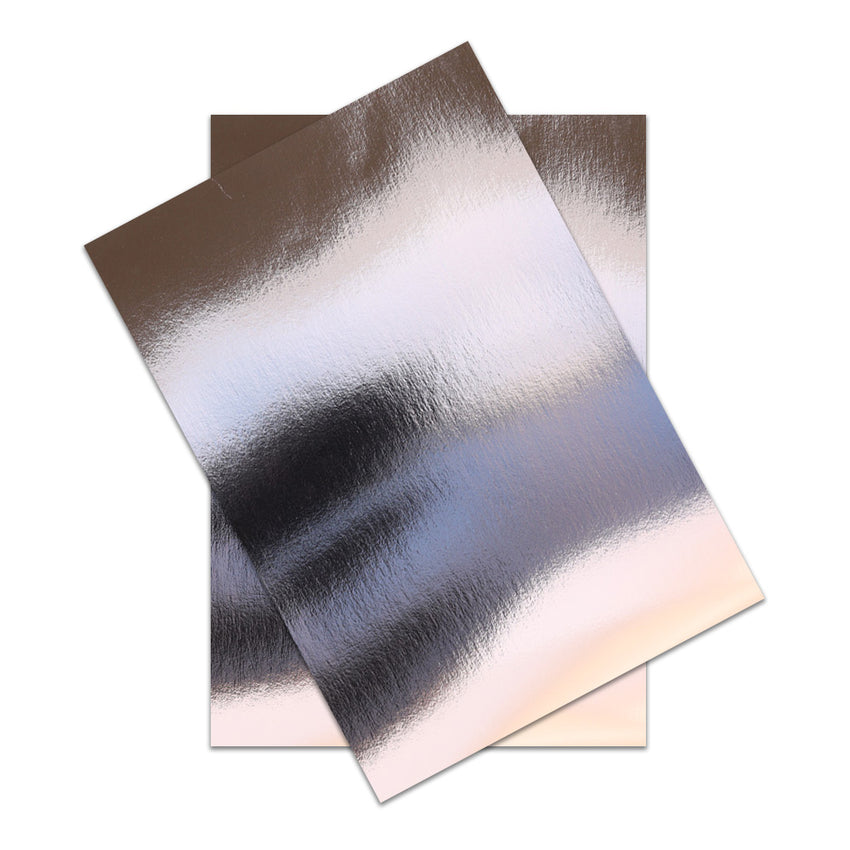 A4 Shiny Silver Craft Cut Card (0.5mm) – Pack Of 25