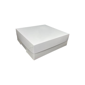 12" x 12" x 4" White Cupcake Box - Holds Up To 16 Cupcakes