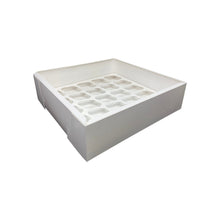 15" x 15" x 4" White Cupcake Box - Holds Up To 25 Cupcakes