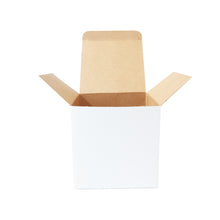 White Cardboard Gift Box Size 125mm x 125mm x 125mm