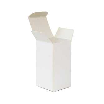 White Cardboard Gift Box Size 48mm x 48mm x 92mm