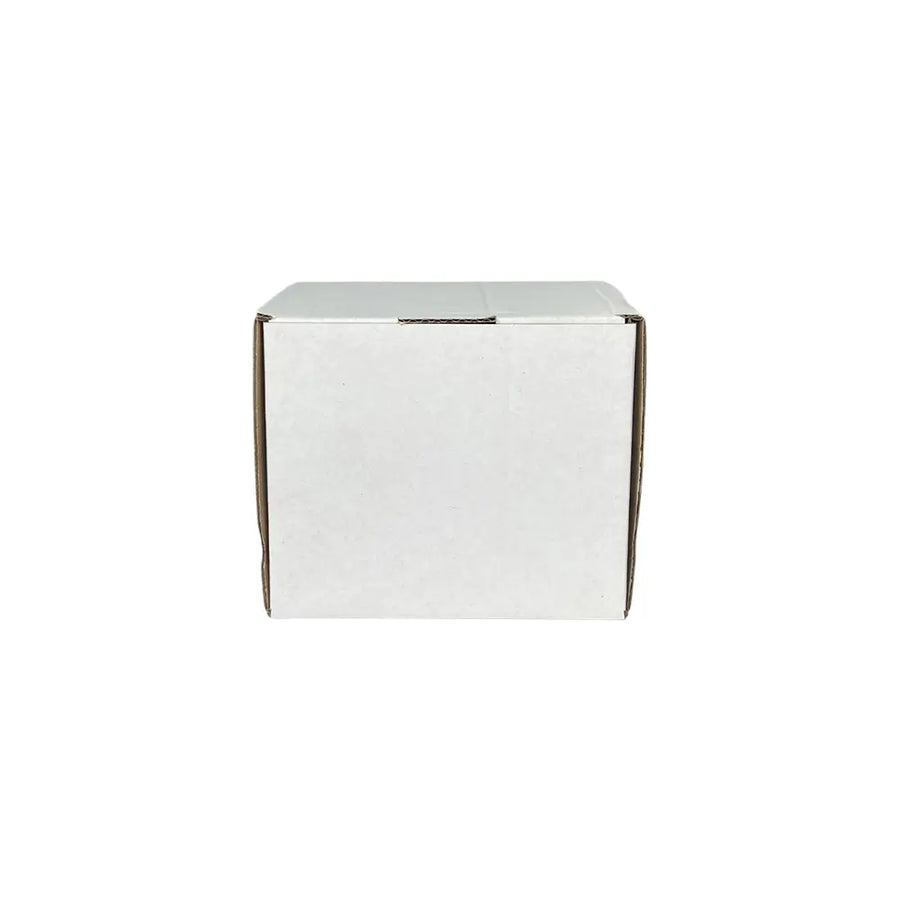 25 x White Single Wall Cardboard Boxes - 108mm x 101mm x 25 x White Single Wall Cardboard Boxes - 108mm x 101mm x