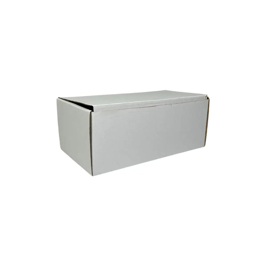 25 x White Single Wall Cardboard Boxes - 191mm x 102mm x