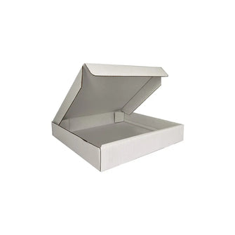 White Single Wall Cardboard Box Size 241mm x 241mm x 44mm