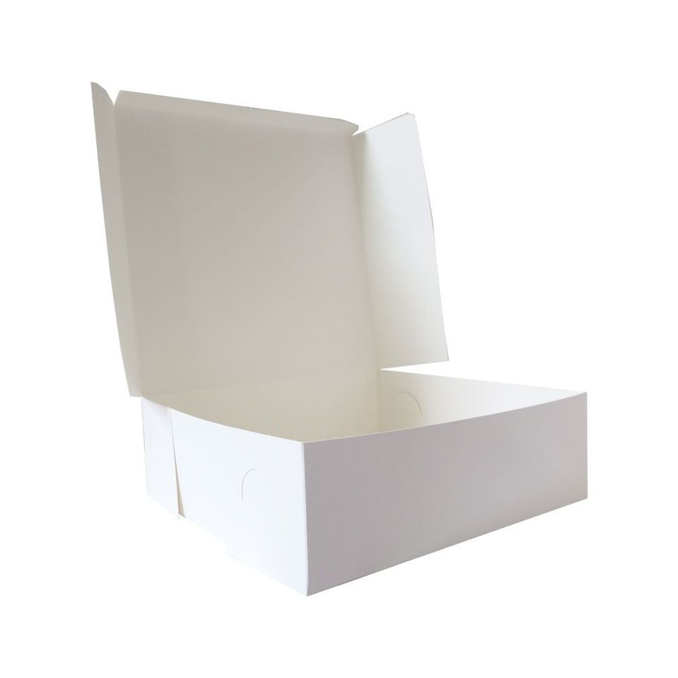 25 x White Cardboard Cake Boxes - 305mm x 305mm x 102mm– Stampbourne